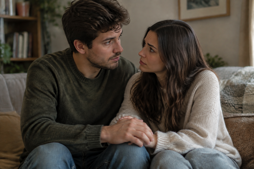 worried couple fertility