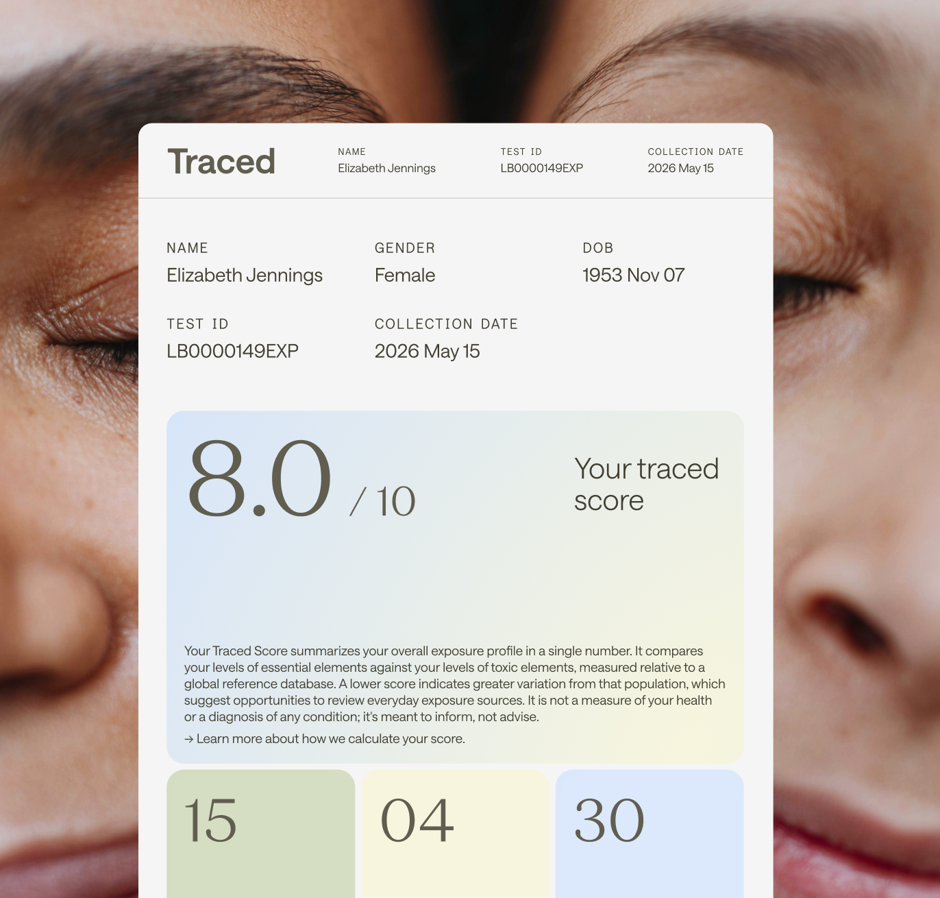 Traced™ Environmental Exposure Test: Eaton - Extended (5cm)